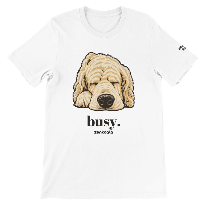 Busy feel-good tee in white, Zen Koala Australia