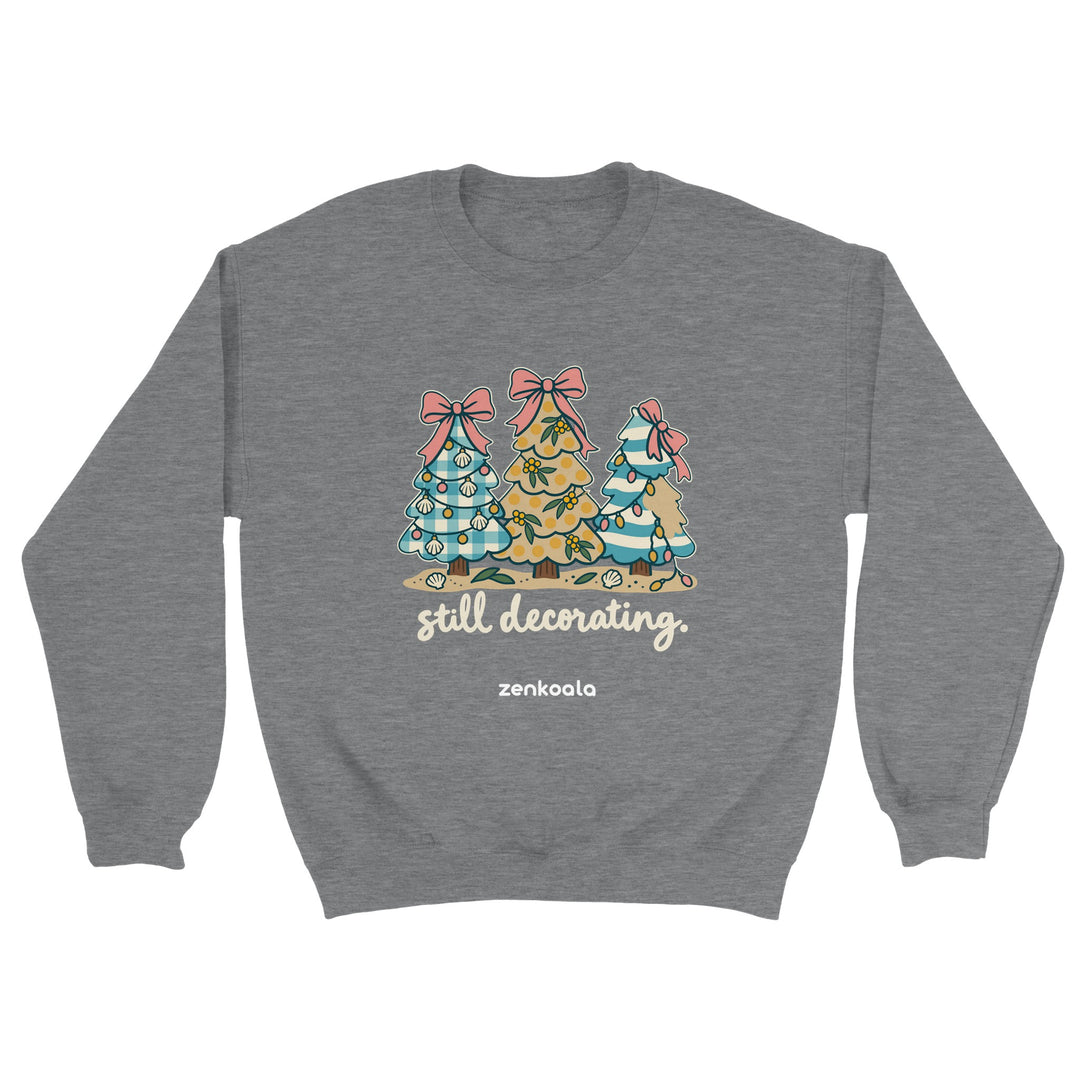 Still Decorating feel-good sweatshirt in sport grey, Zen Koala Australia