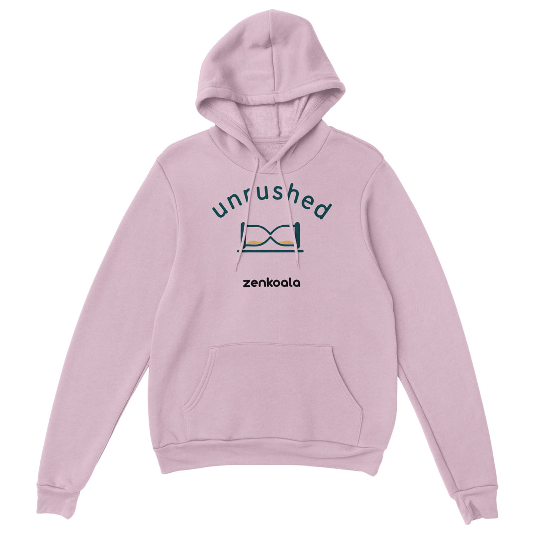 Unrushed feel-good hoodie in Light Pink — Zen Koala Australia