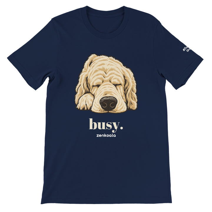 Busy feel-good tee in navy, Zen Koala Australia