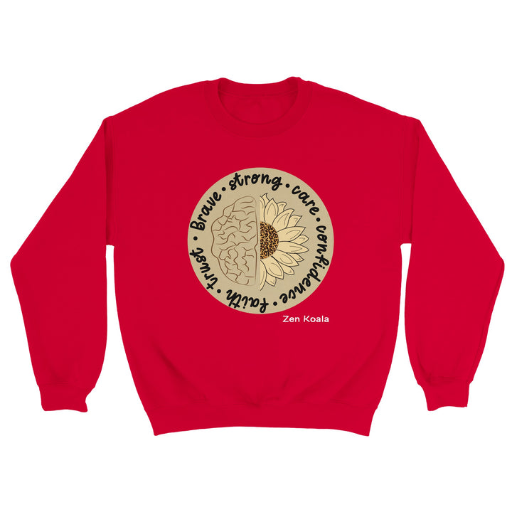 Be Brave feel-good sweatshirt — Zen Koala Australia