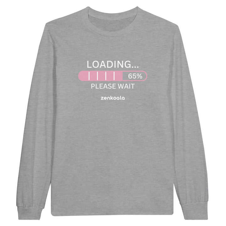 Loading feel-good long sleeve tee in sports grey, Zen Koala Australia