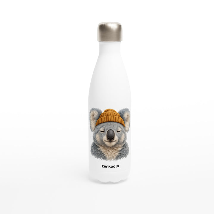 Koala Beanie feel-good water bottle: a koala in a beanie, Zen Koala Australia