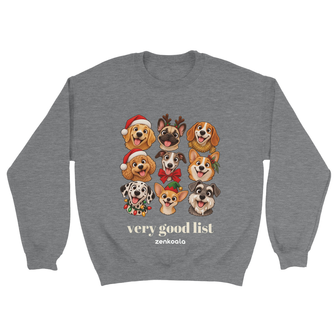 Very Good List feel-good sweatshirt in sport grey, Zen Koala Australia