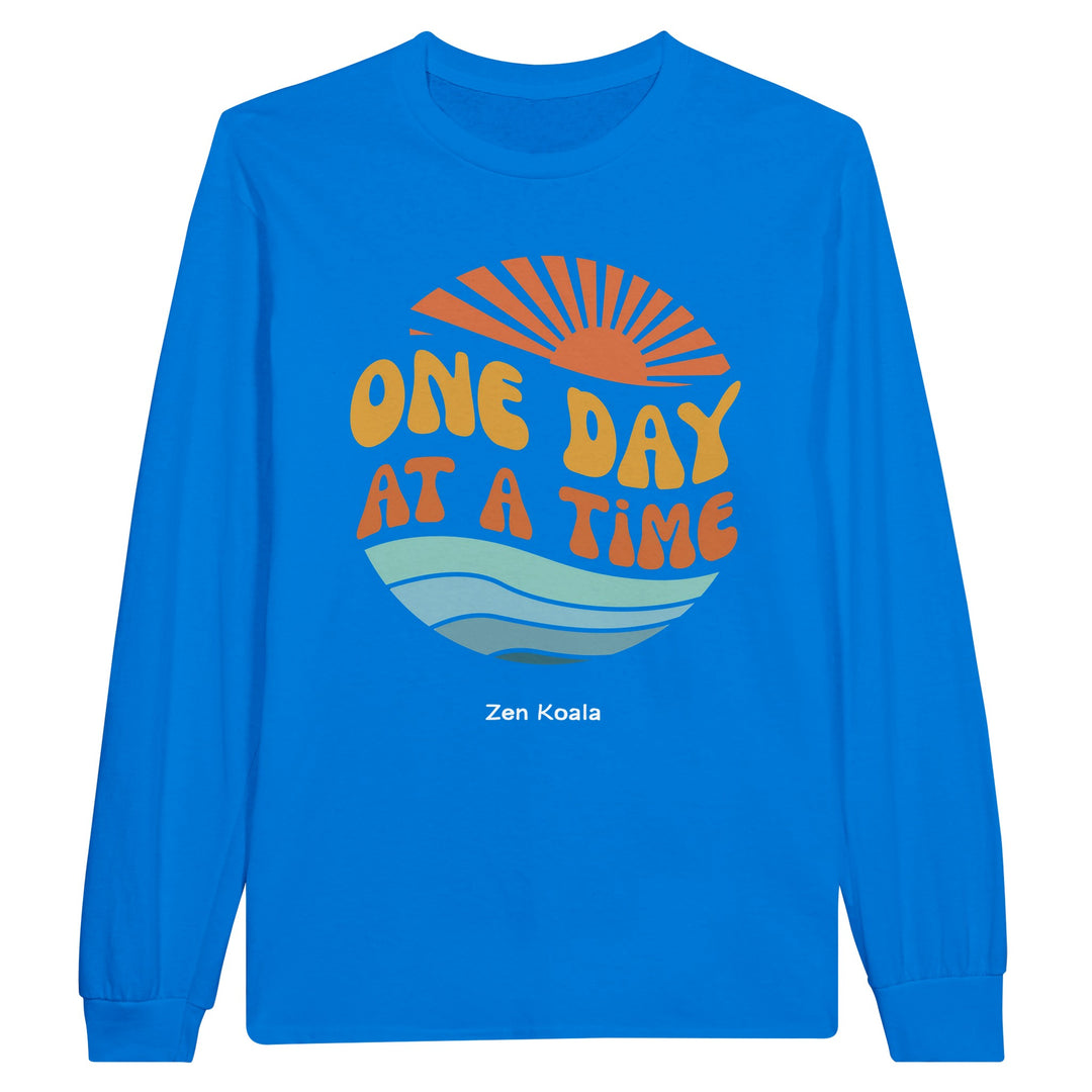 One Day at a Time feel-good long sleeve tee — Zen Koala Australia