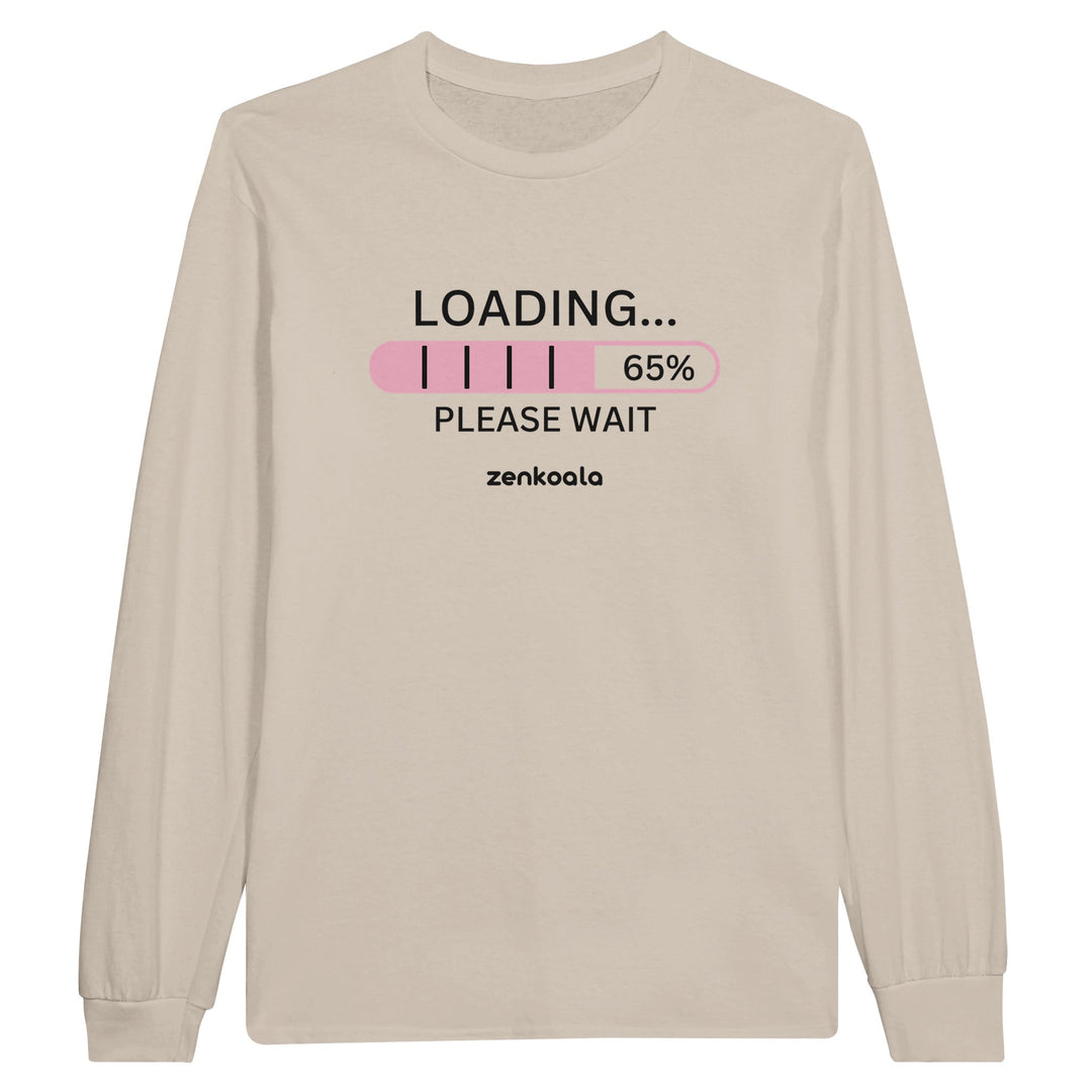 Loading feel-good long sleeve tee in sand, Zen Koala Australia
