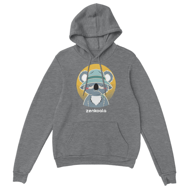 Koala Zinc and Bucket Hat feel-good hoodie in Sport Grey — Zen Koala Australia