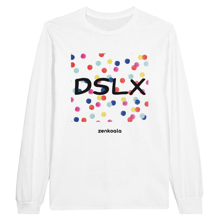 Dyslexia is my SuperPower feel-good long sleeve tee in white, Zen Koala Australia