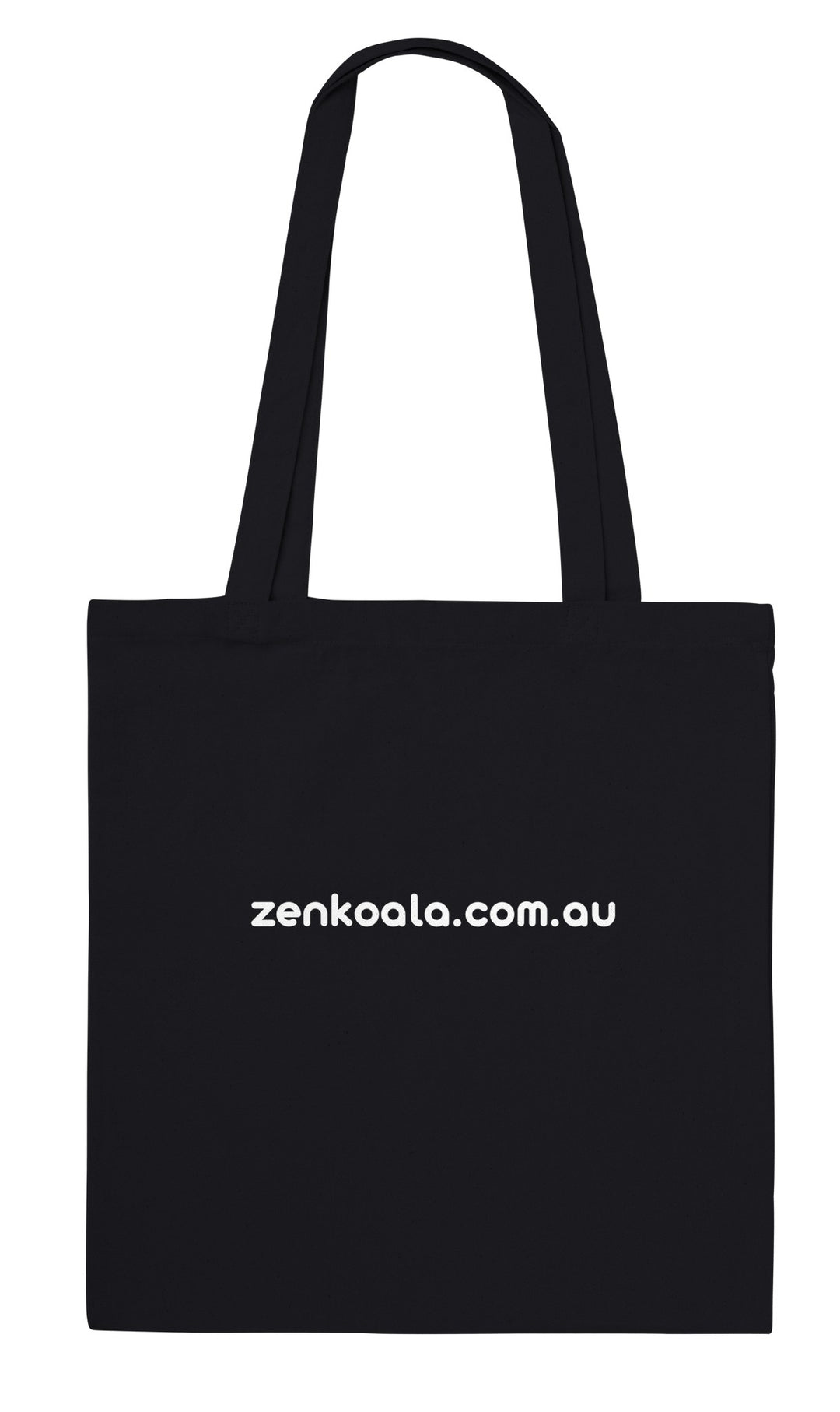 Back of the In No Particular Hurry tote bag: zenkoala.com.au, Zen Koala Australia