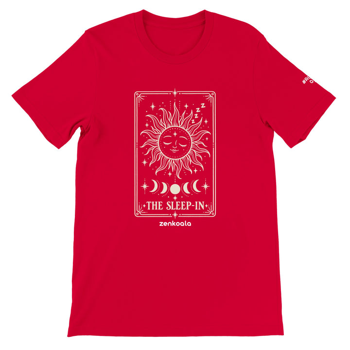 The Sleep-In feel-good tee in red, Zen Koala Australia