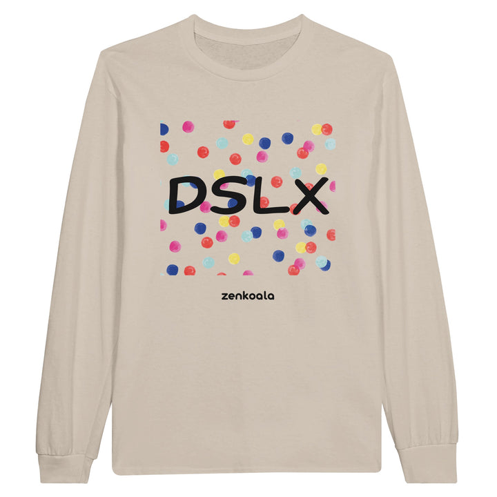Dyslexia is my SuperPower feel-good long sleeve tee in sand, Zen Koala Australia