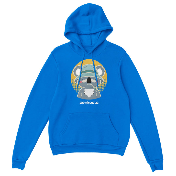 Koala Zinc and Bucket Hat feel-good hoodie in Royal — Zen Koala Australia