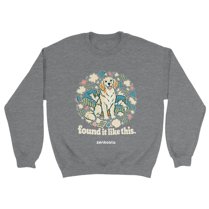 Found It Like This feel-good sweatshirt in sport grey, Zen Koala Australia