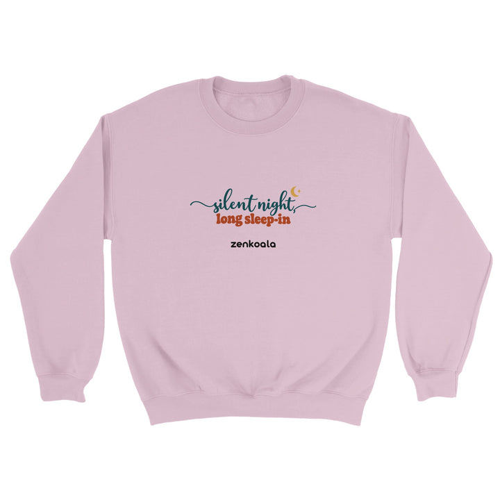 Silent Night Long Sleep-In feel-good sweatshirt in light pink, Zen Koala Australia