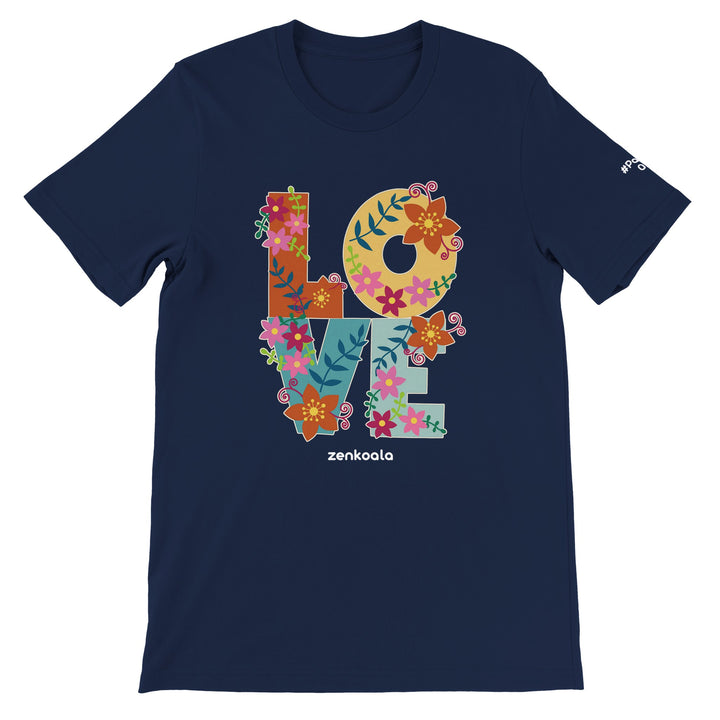 Love feel-good tee in navy, Zen Koala Australia