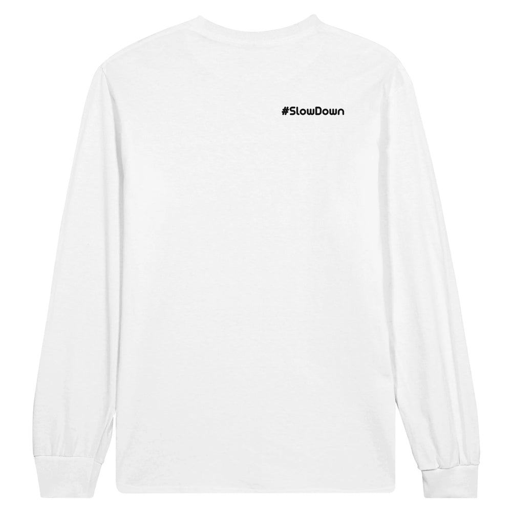 Back shoulder: #SlowDown — Zen Koala Australia feel-good clothing