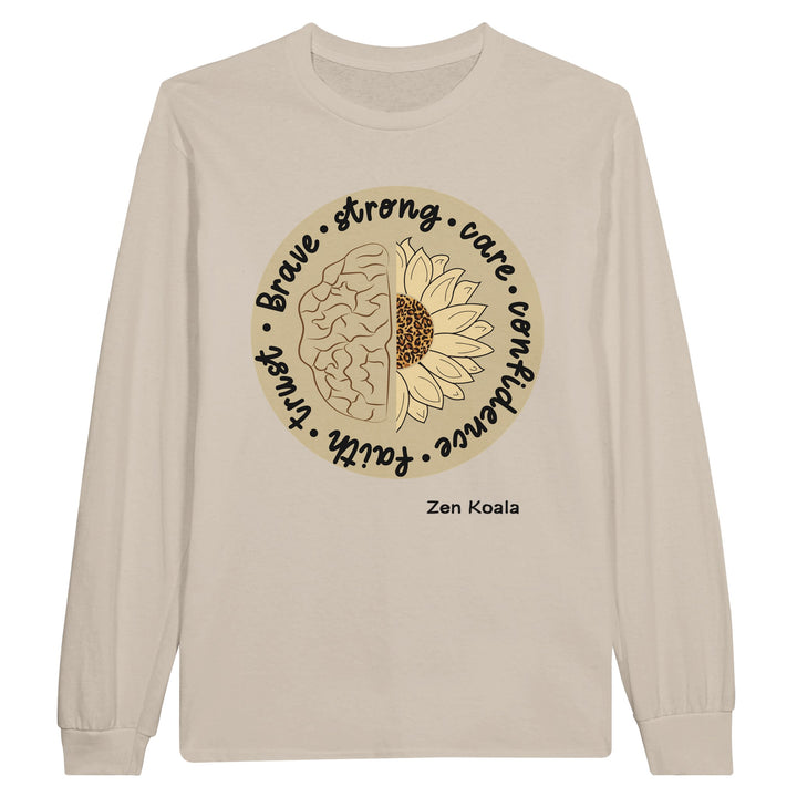Be Brave feel-good long sleeve tee — Zen Koala Australia