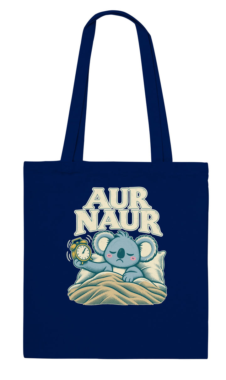 Aur Naur feel-good tote bag in navy, Zen Koala Australia