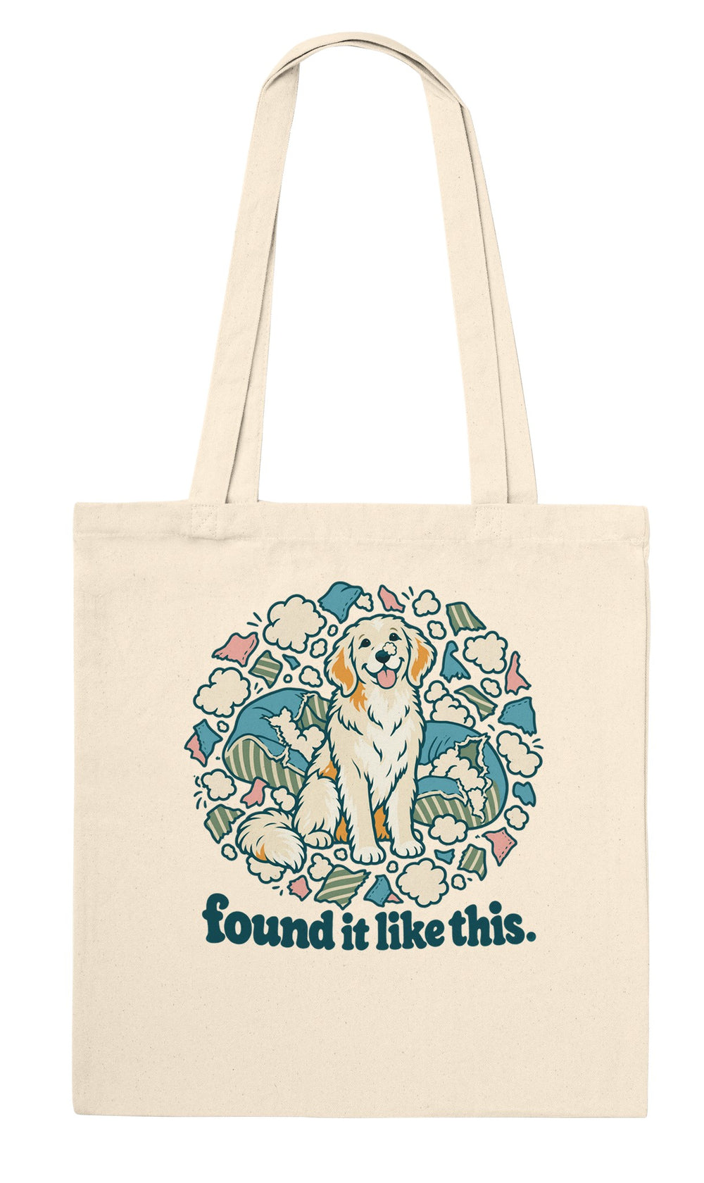 Back of the Found It Like This tote bag: zenkoala.com.au, Zen Koala Australia