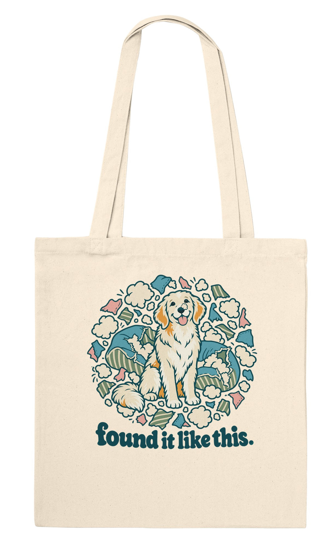 Back of the Found It Like This tote bag: zenkoala.com.au, Zen Koala Australia