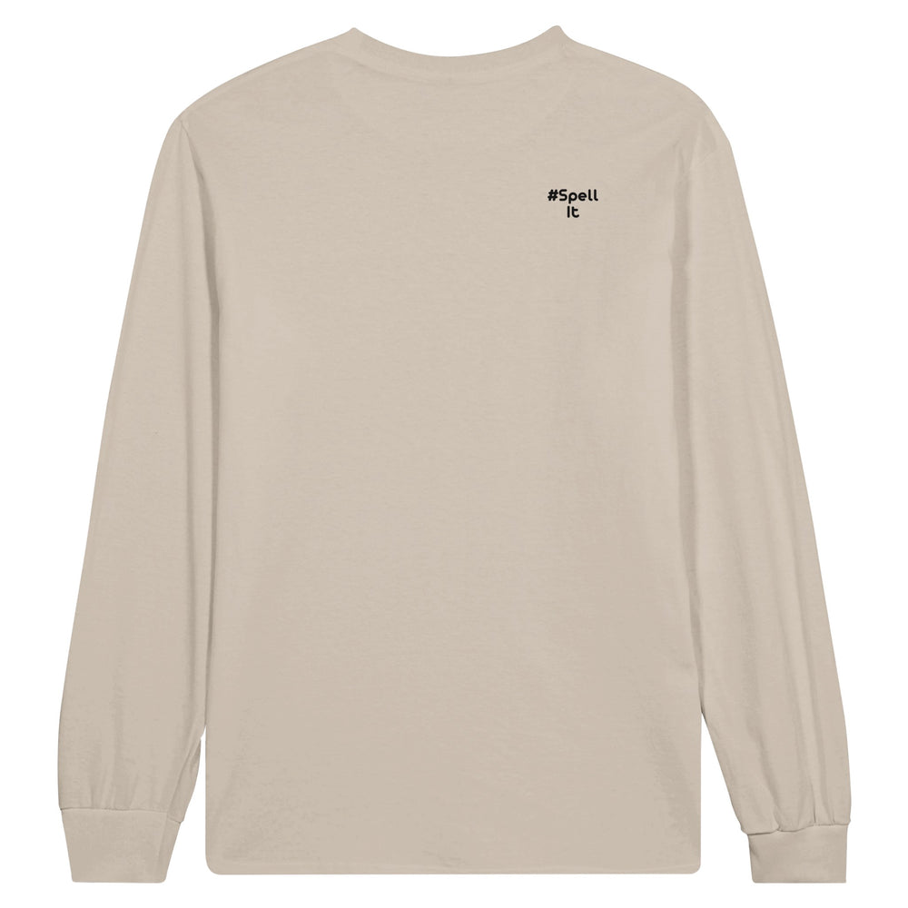 Back shoulder: #SpellItOut, Zen Koala Australia feel-good clothing