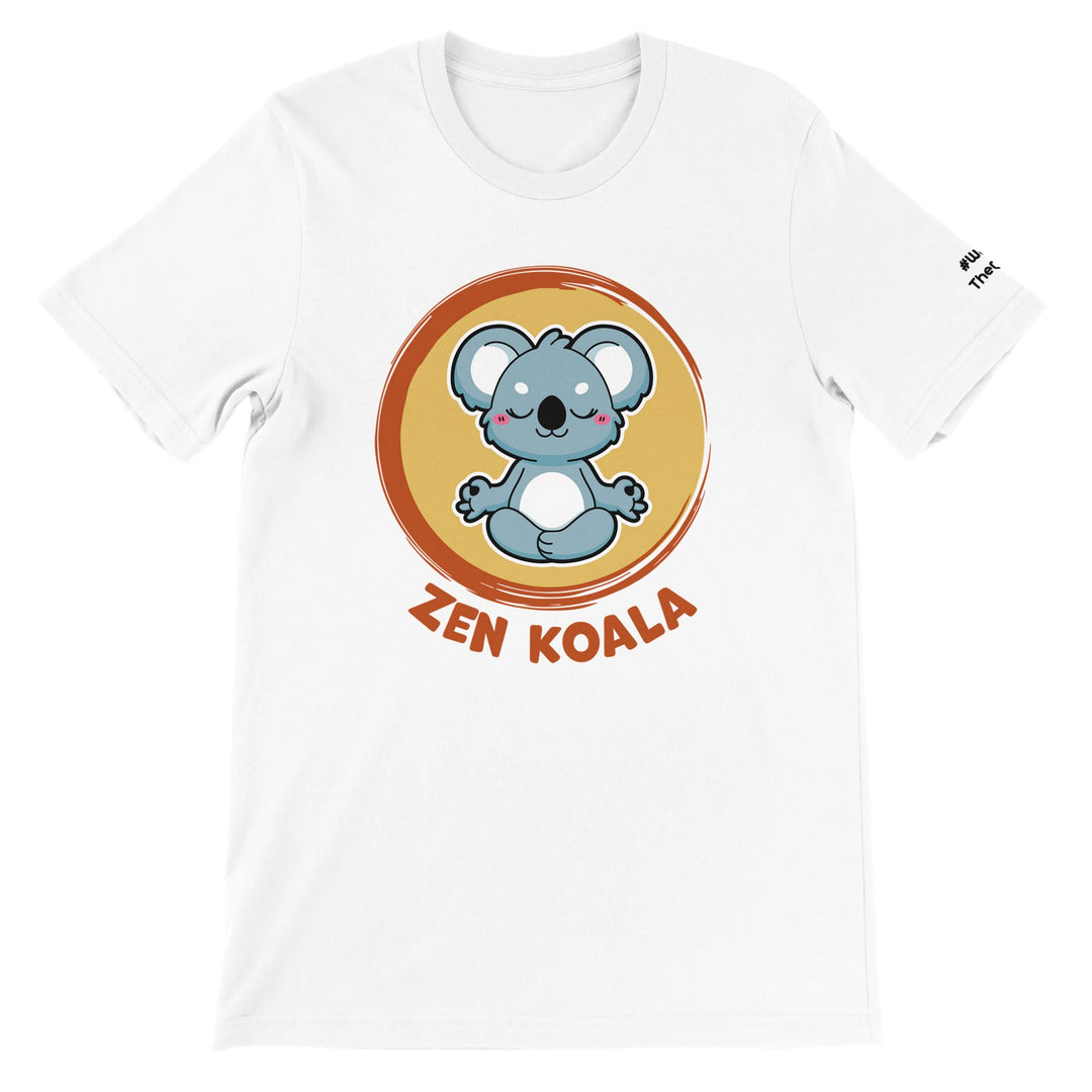 Zen Koala feel-good tee — take a breath and let the day be what it is, Zen Koala Australia