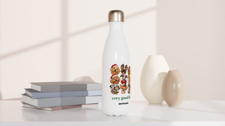 Very Good List water bottle beside books and vases, Zen Koala Australia