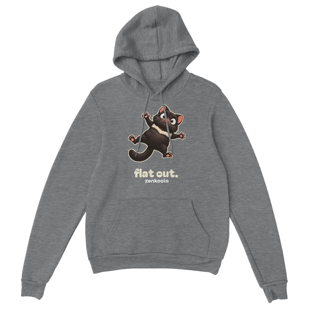 Flat Out feel-good hoodie in sport grey, Zen Koala Australia