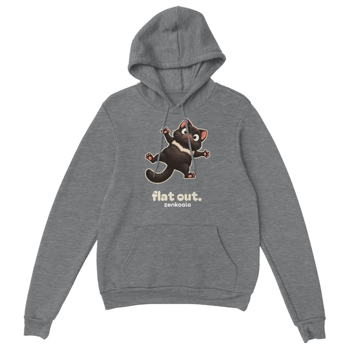 Flat Out feel-good hoodie in sport grey, Zen Koala Australia