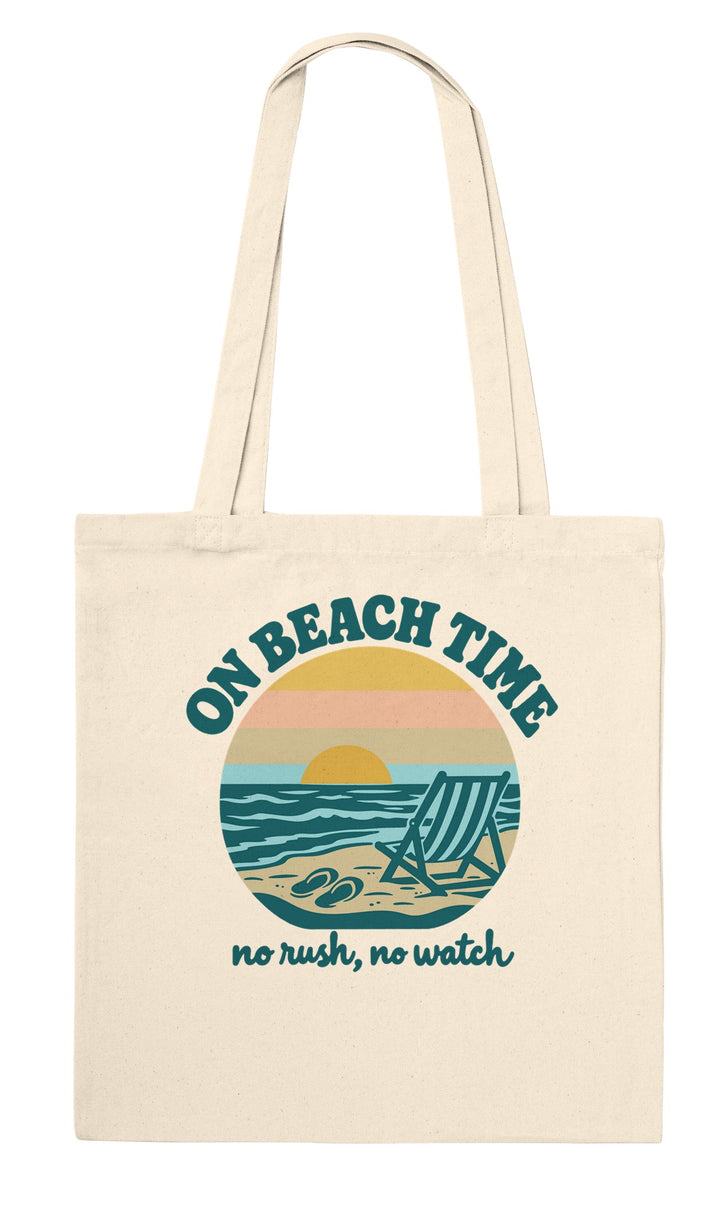 On Beach Time feel-good tote bag in natural, Zen Koala Australia
