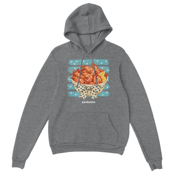 Prawns feel-good hoodie in sport grey, Zen Koala Australia