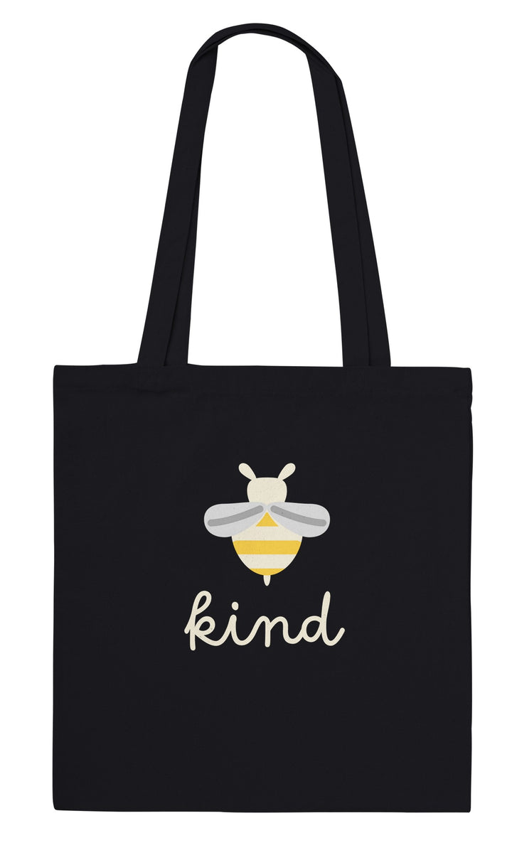 Bee Kind feel-good tote bag in black, Zen Koala Australia