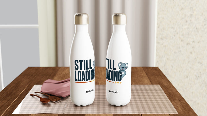 Two Still Loading Koala water bottles on a table, Zen Koala Australia