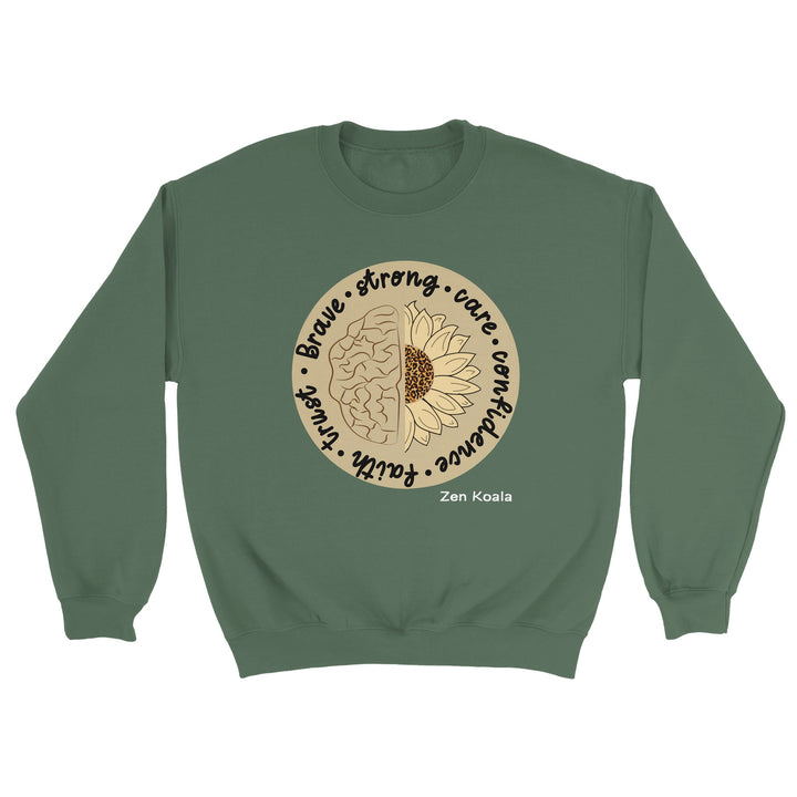 Be Brave feel-good sweatshirt — Zen Koala Australia