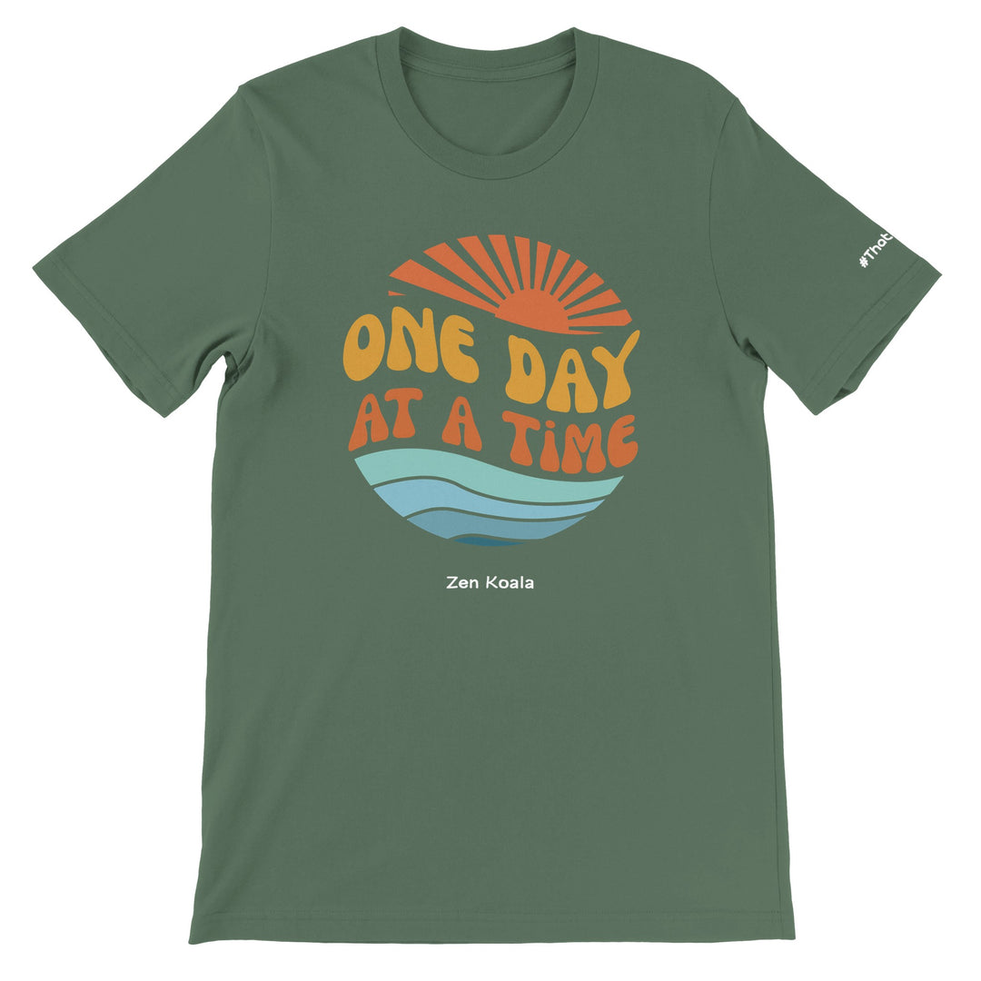 One Day at a Time feel-good tee — Zen Koala Australia