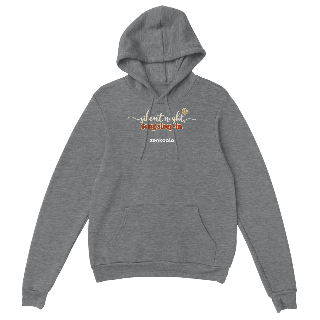Silent Night Long Sleep-In feel-good hoodie in sport grey, Zen Koala Australia