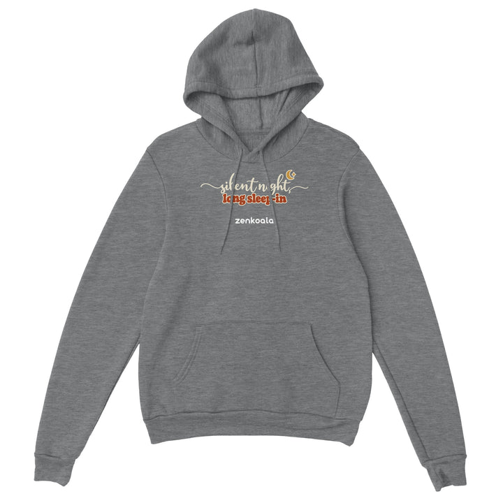 Silent Night Long Sleep-In feel-good hoodie in sport grey, Zen Koala Australia