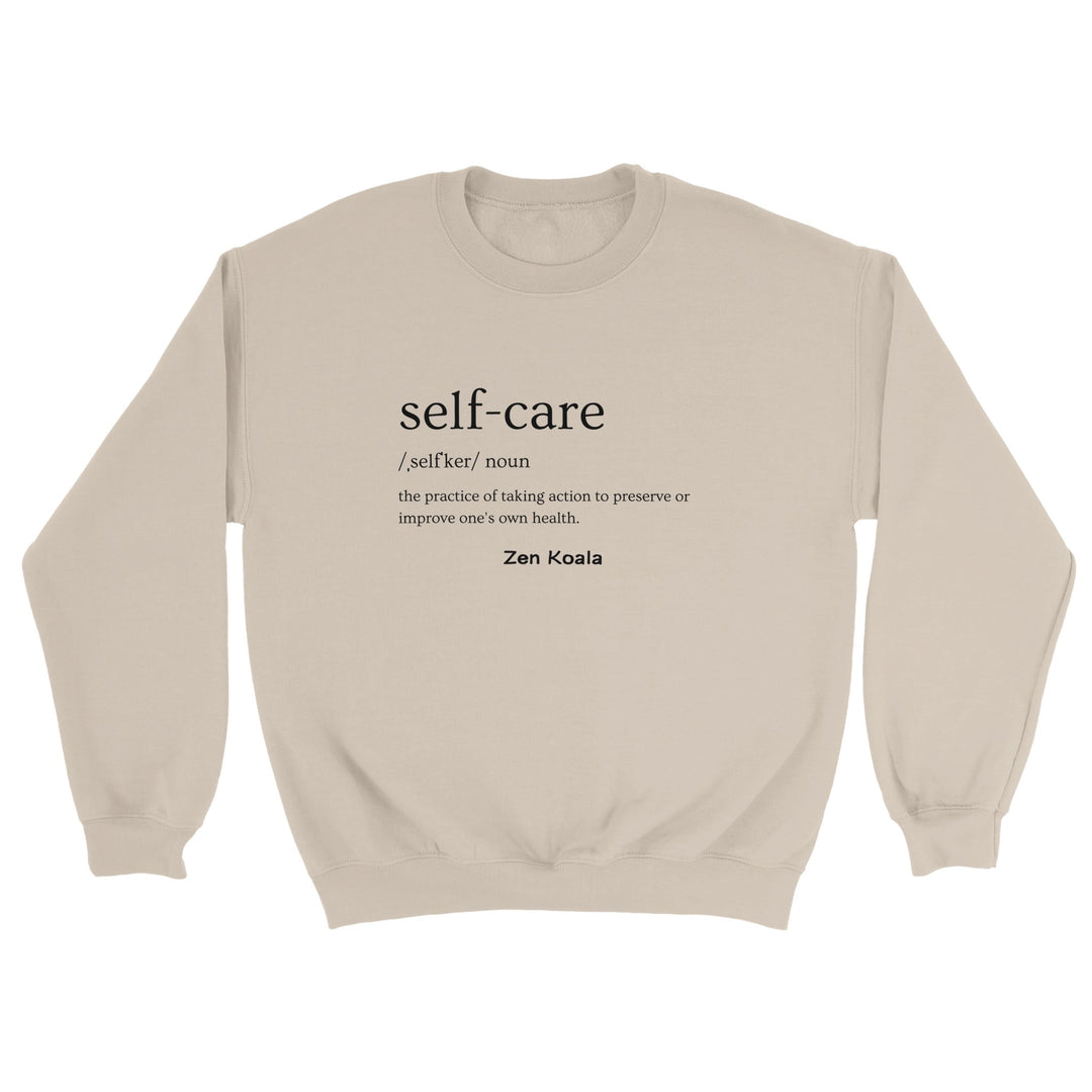 Self Care feel-good sweatshirt — Zen Koala Australia