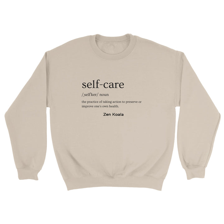 Self Care feel-good sweatshirt — Zen Koala Australia
