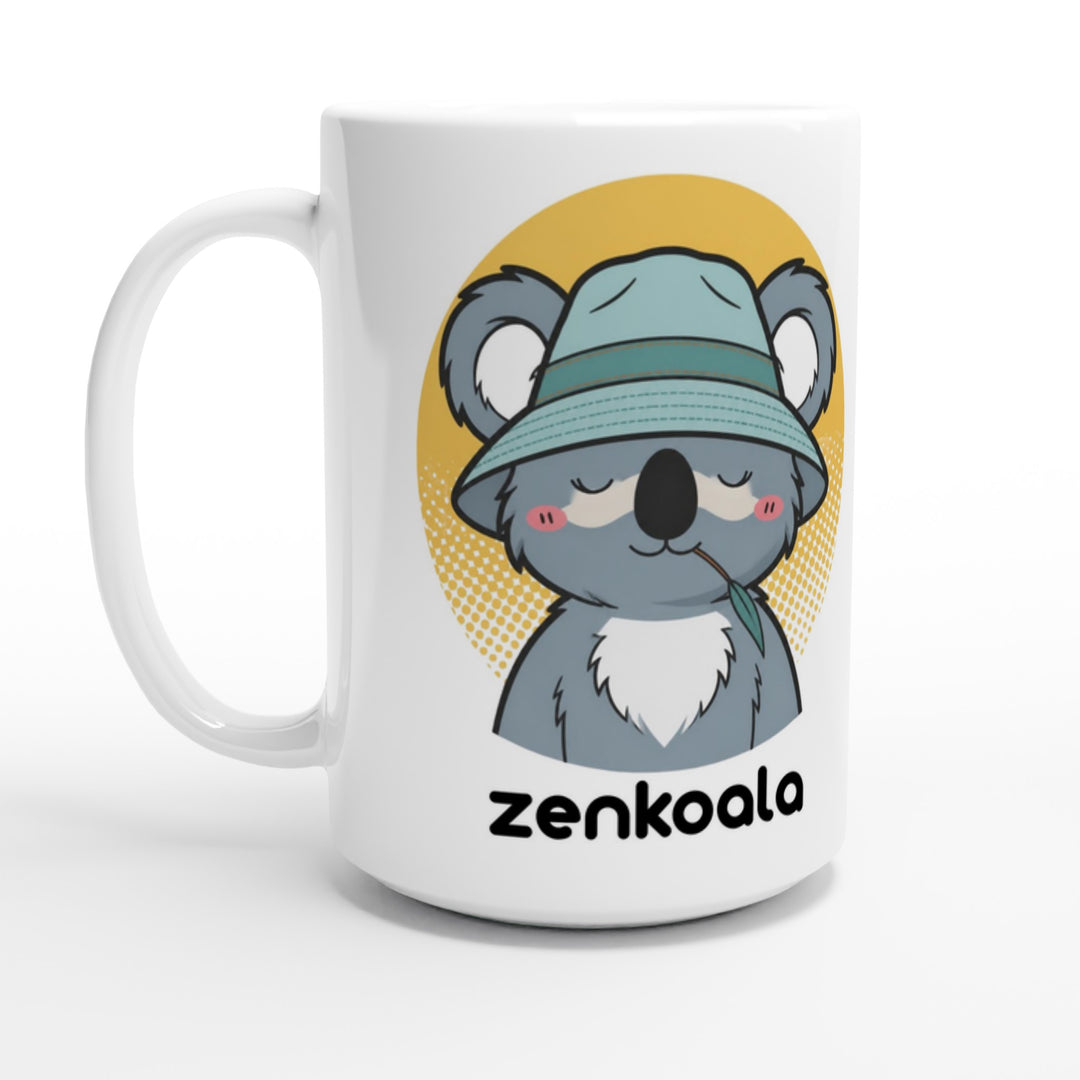 Koala Zinc and Bucket Hat feel-good mug, 15oz — Zen Koala Australia