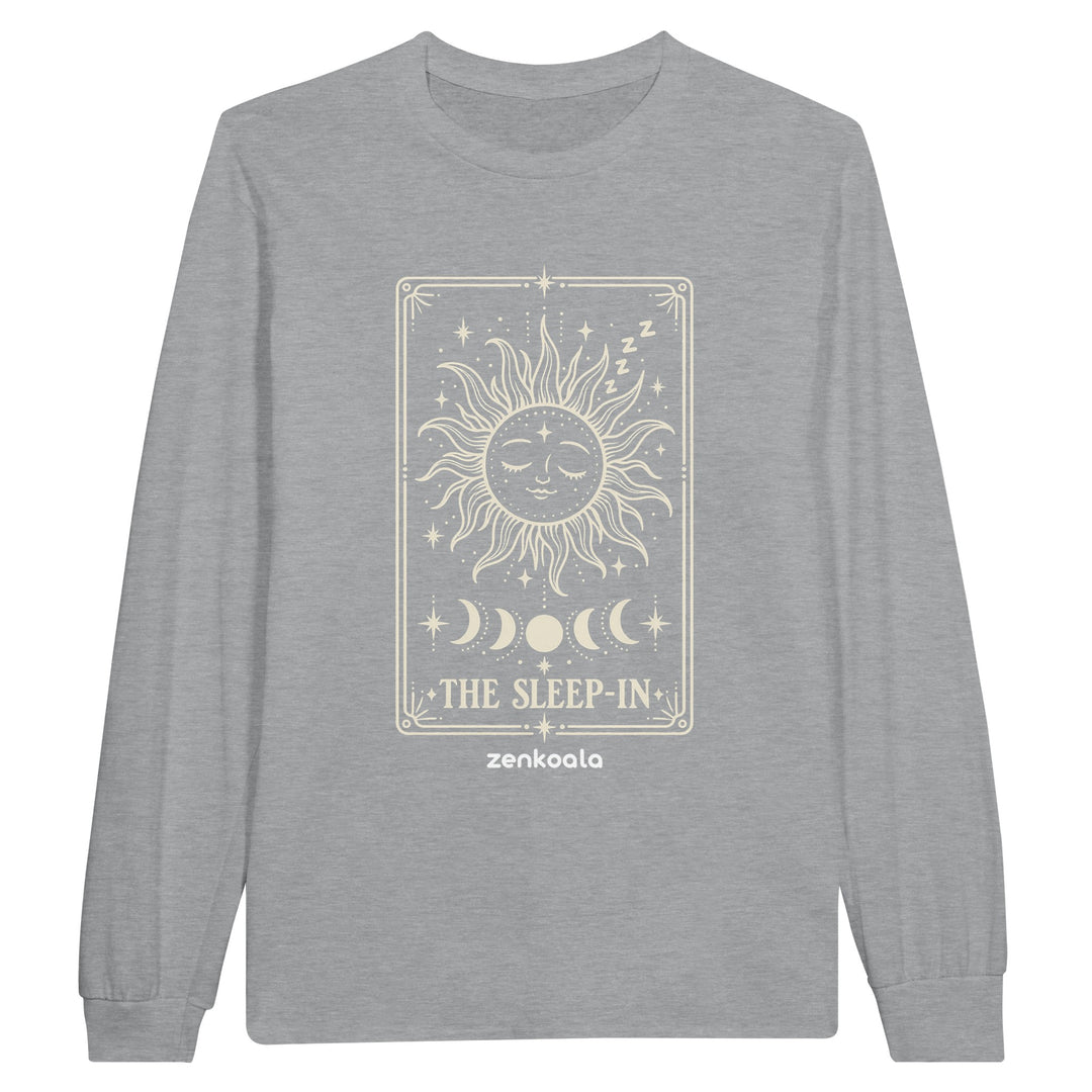 The Sleep-In feel-good long sleeve tee in sports grey, Zen Koala Australia