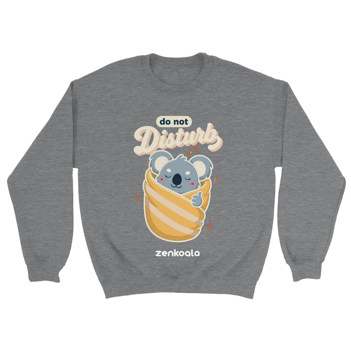 Do Not Disturb Koala feel-good sweatshirt in sport grey — Zen Koala Australia