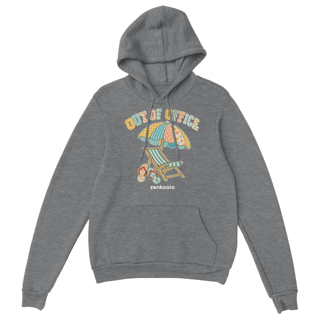 Out of Office Beach feel-good hoodie in sport grey, Zen Koala Australia
