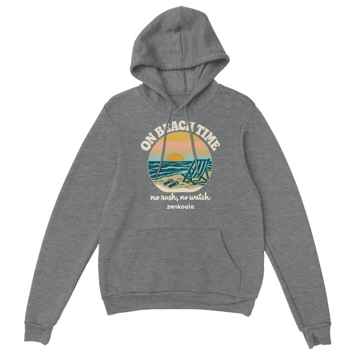 On Beach Time feel-good hoodie in sport grey, Zen Koala Australia