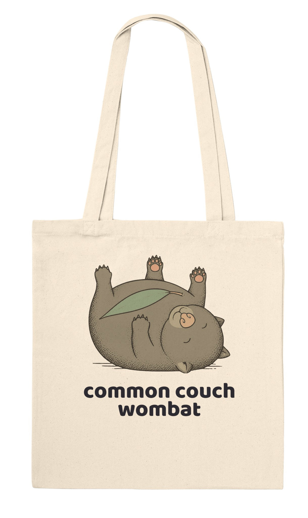 Common Couch Wombat feel-good tote bag in natural, Zen Koala Australia