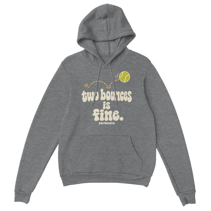 Two Bounces Is Fine feel-good hoodie in sport grey, Zen Koala Australia