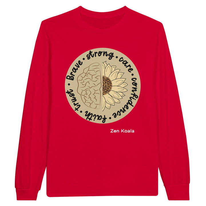 Be Brave feel-good long sleeve tee — Zen Koala Australia