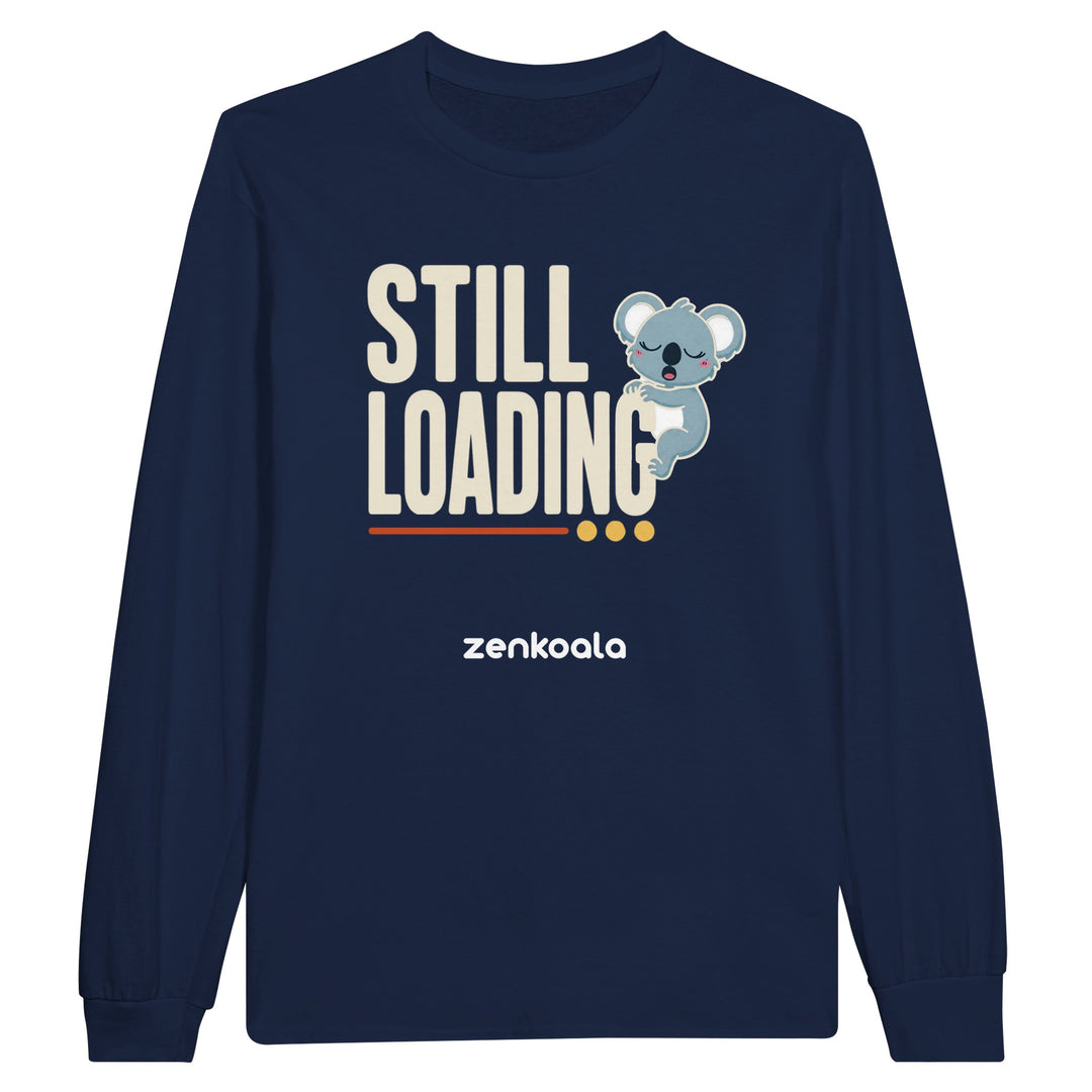 Still Loading Koala long sleeve tee in navy — Zen Koala Australia
