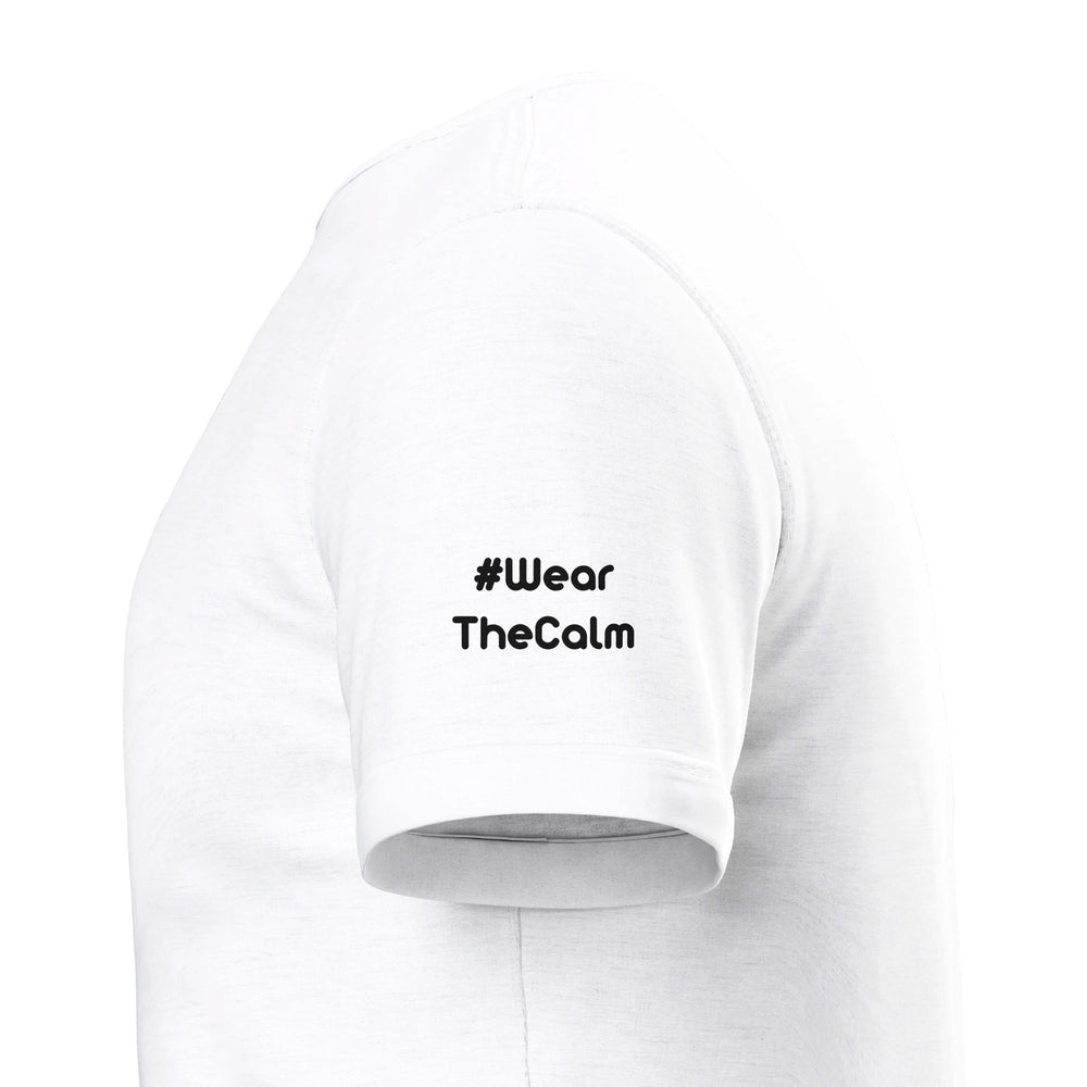 Sleeve close-up: #WearTheCalm — Zen Koala Australia feel-good clothing