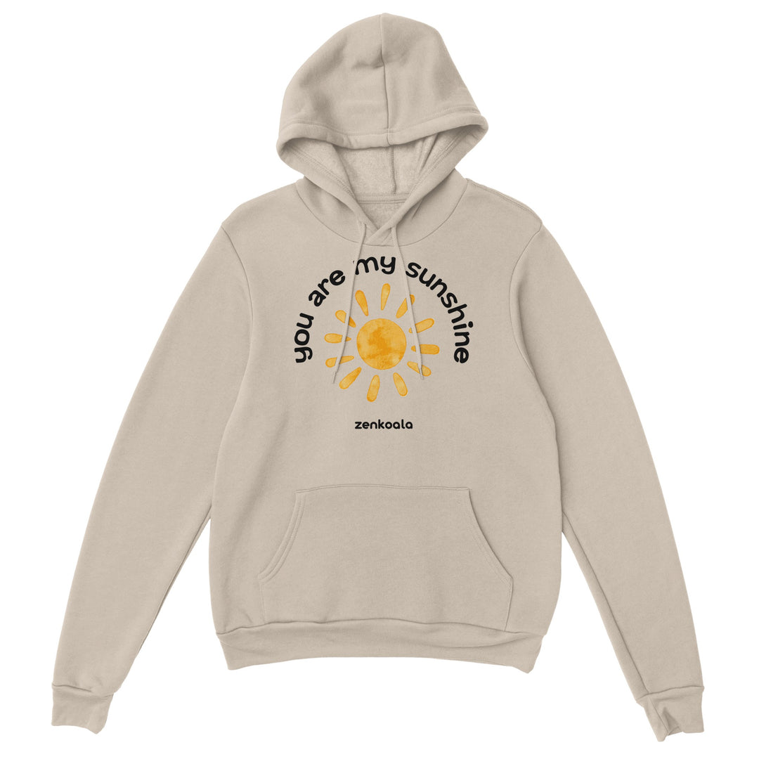 You Are My Sunshine feel-good hoodie in sand, Zen Koala Australia